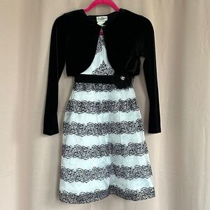 Rare Editions girls dress and vest